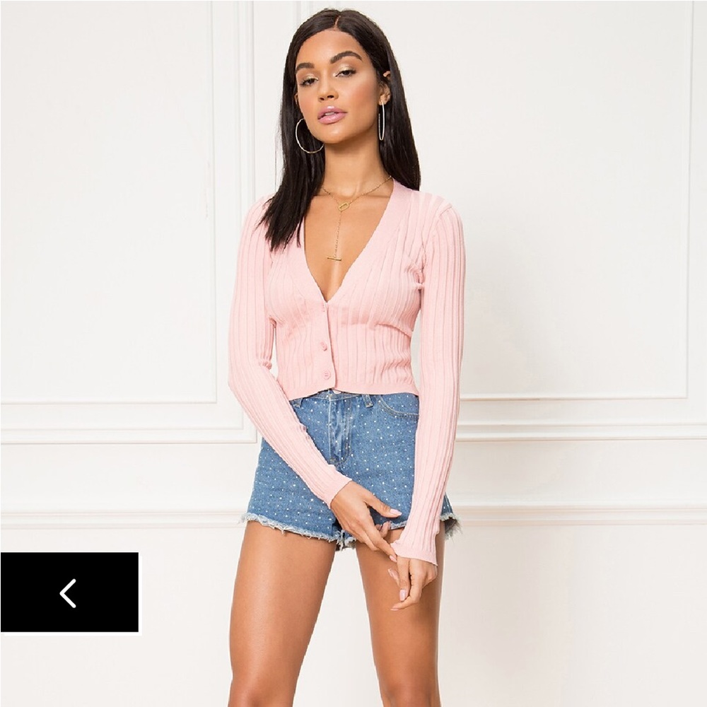 Superdown Havana Cardigan in Blush